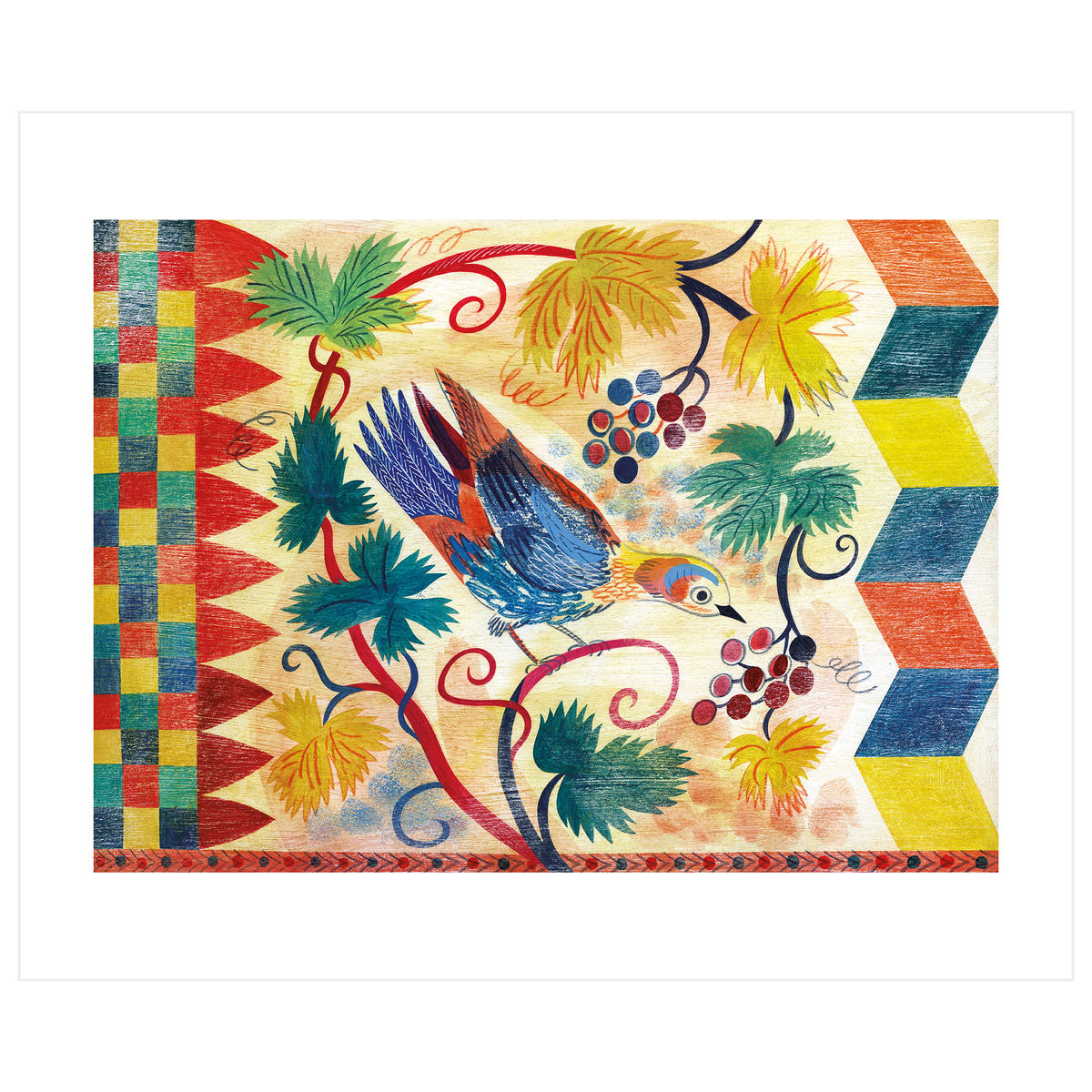 Painted Birds Card