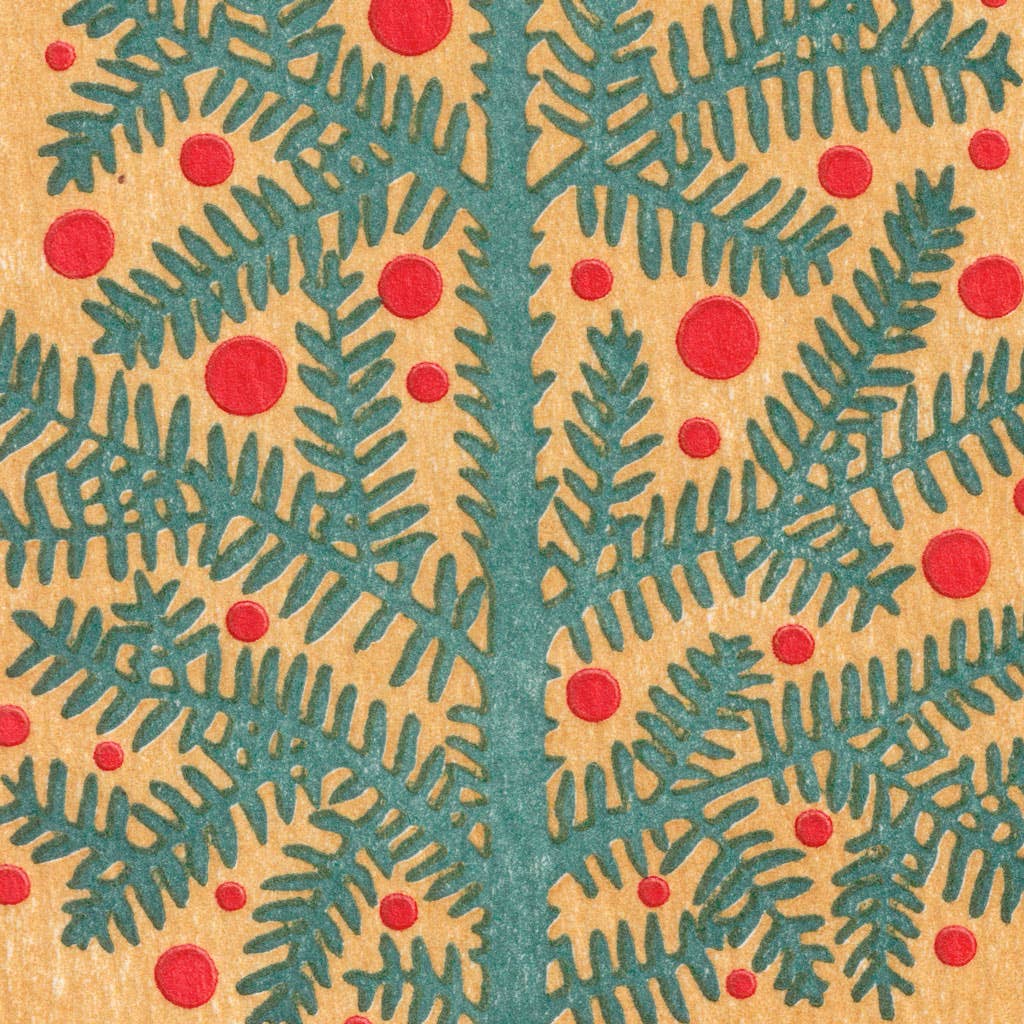 Evergreen Merry Christmas Card