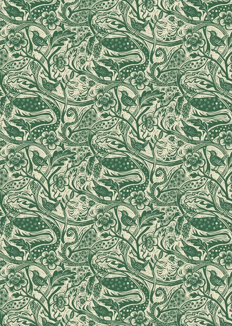 Wren Wrapping Paper Sheet