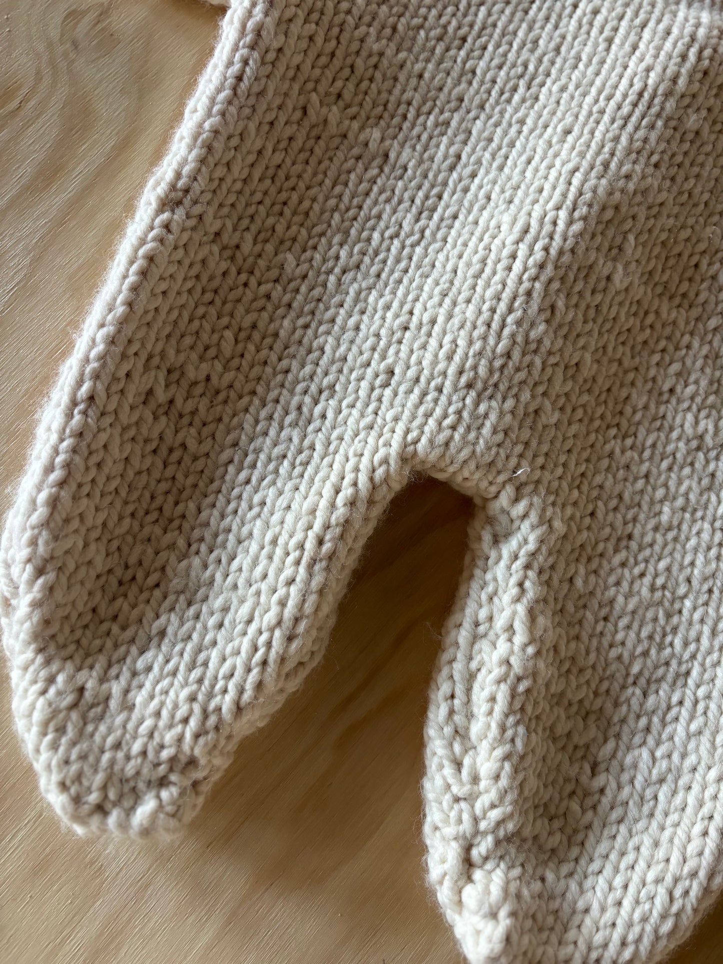 Vintage Handknit Baby Bunting