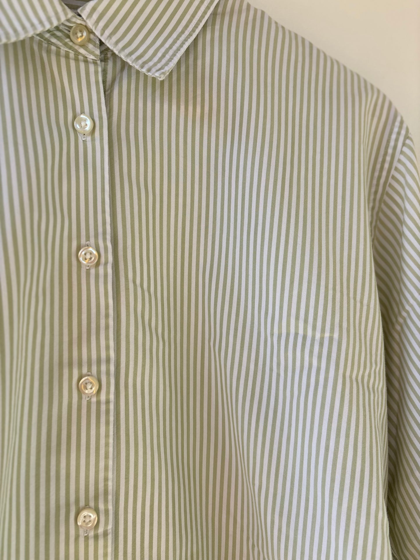 Vintage Green Stripe Buttondown