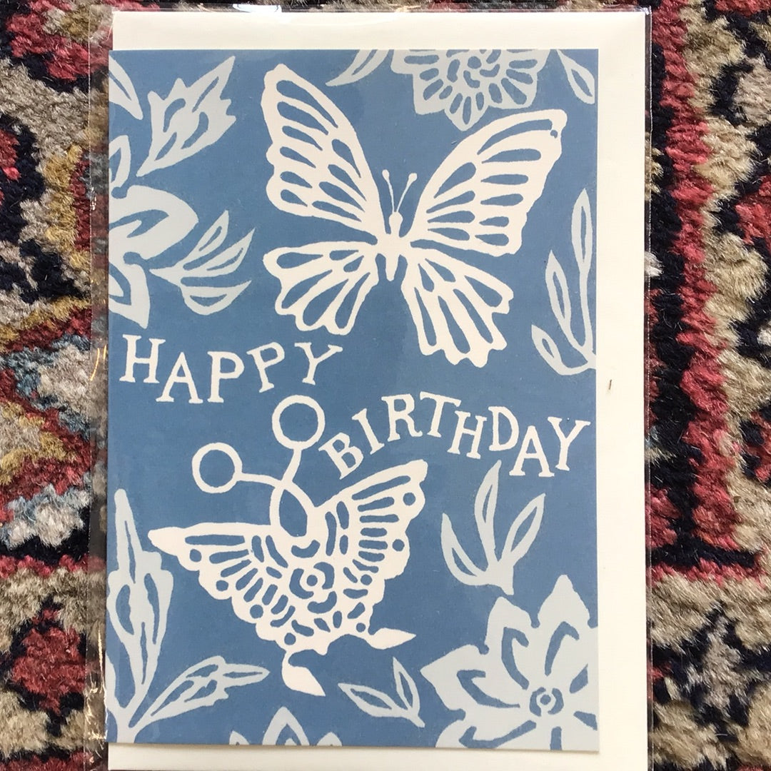 Happy birthday butterflies card