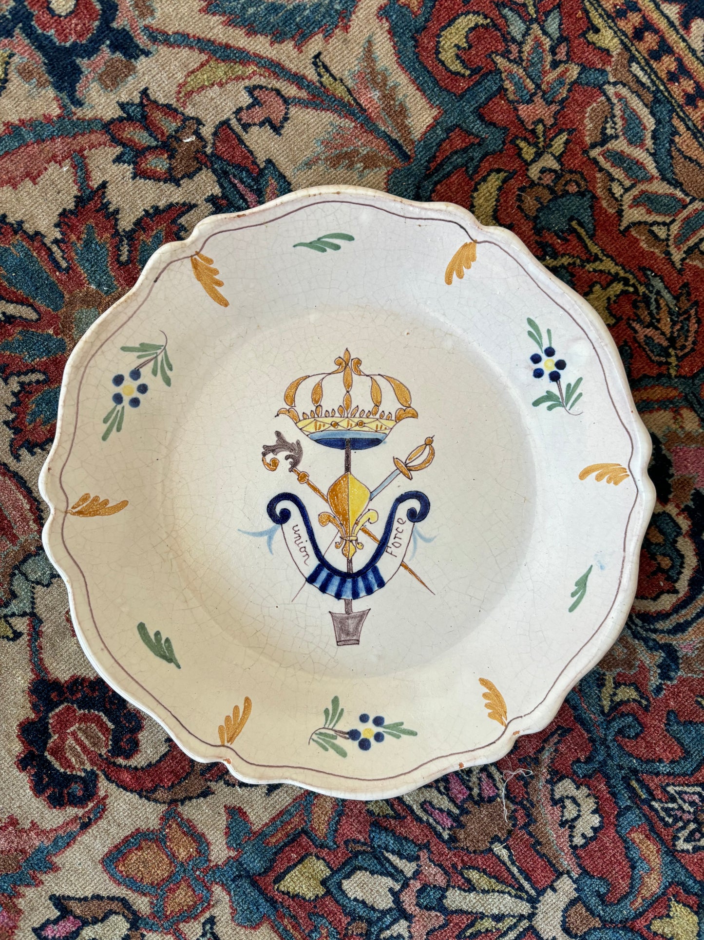 Vintage Painted Plate