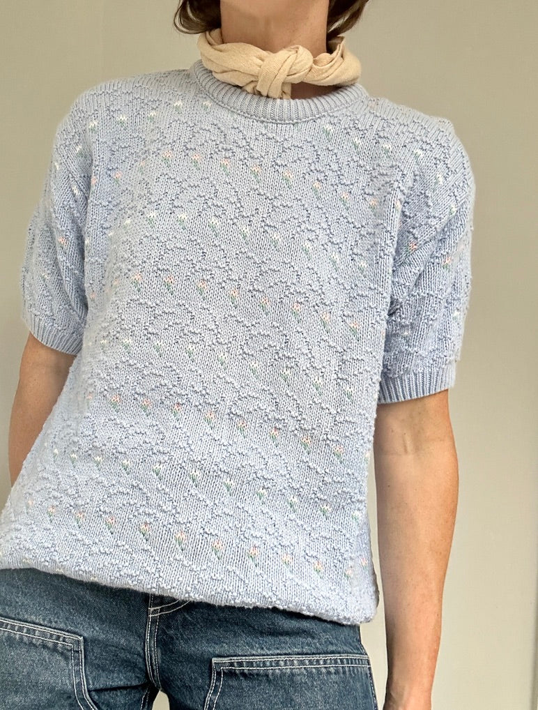 Knit Floral Sweater
