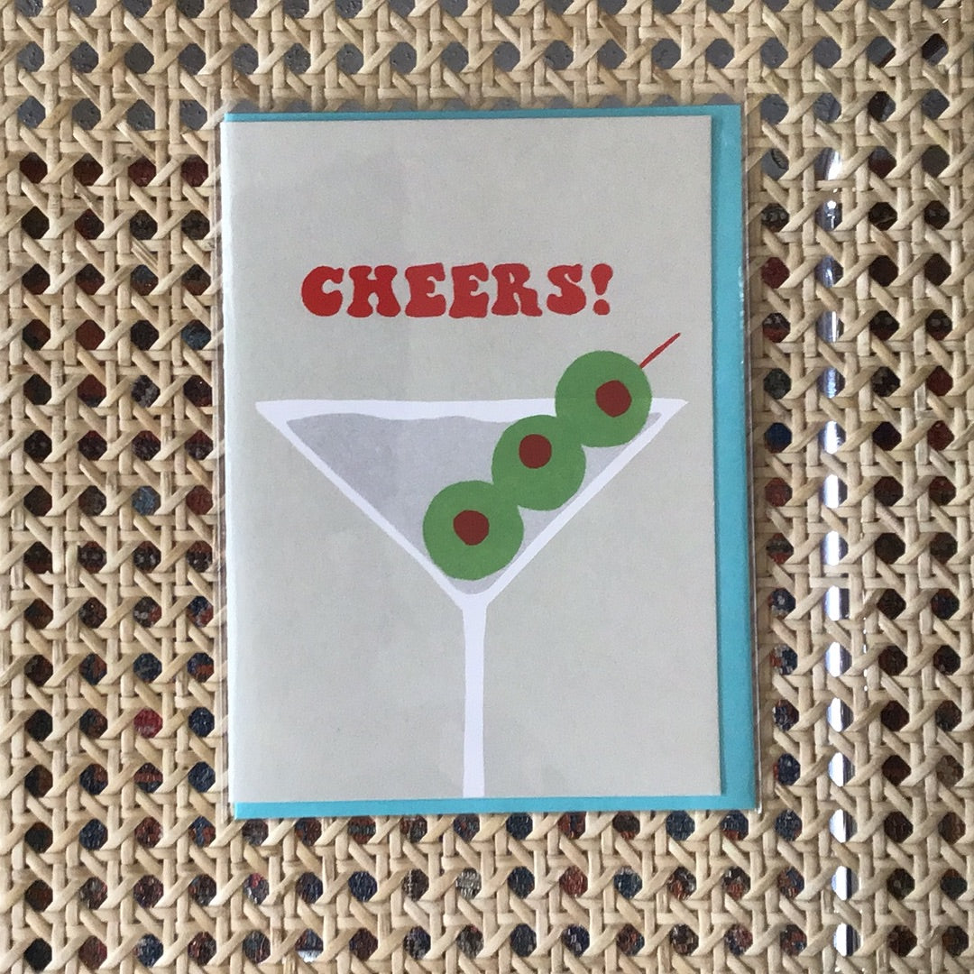 Cheers Martini Card