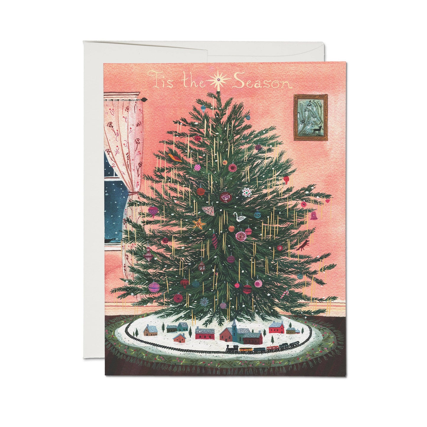 Tinsel Tree Holiday Card