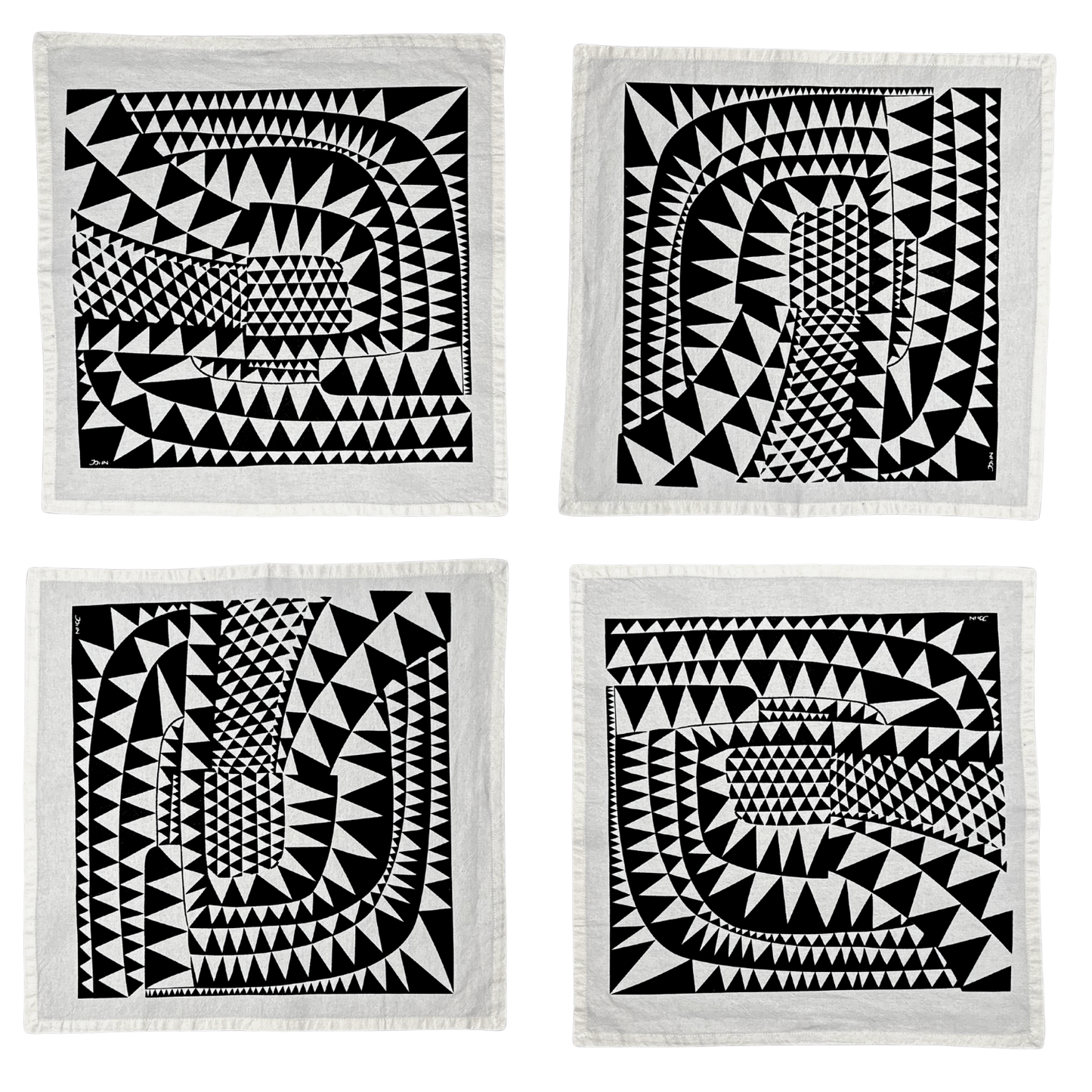 Dolphin Studio Triangle Napkins (4)