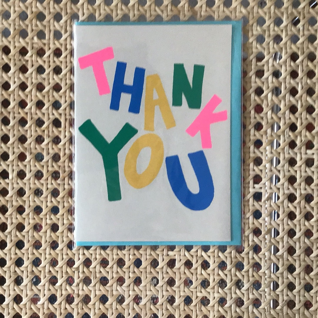 Thank You Bright Colors Card
