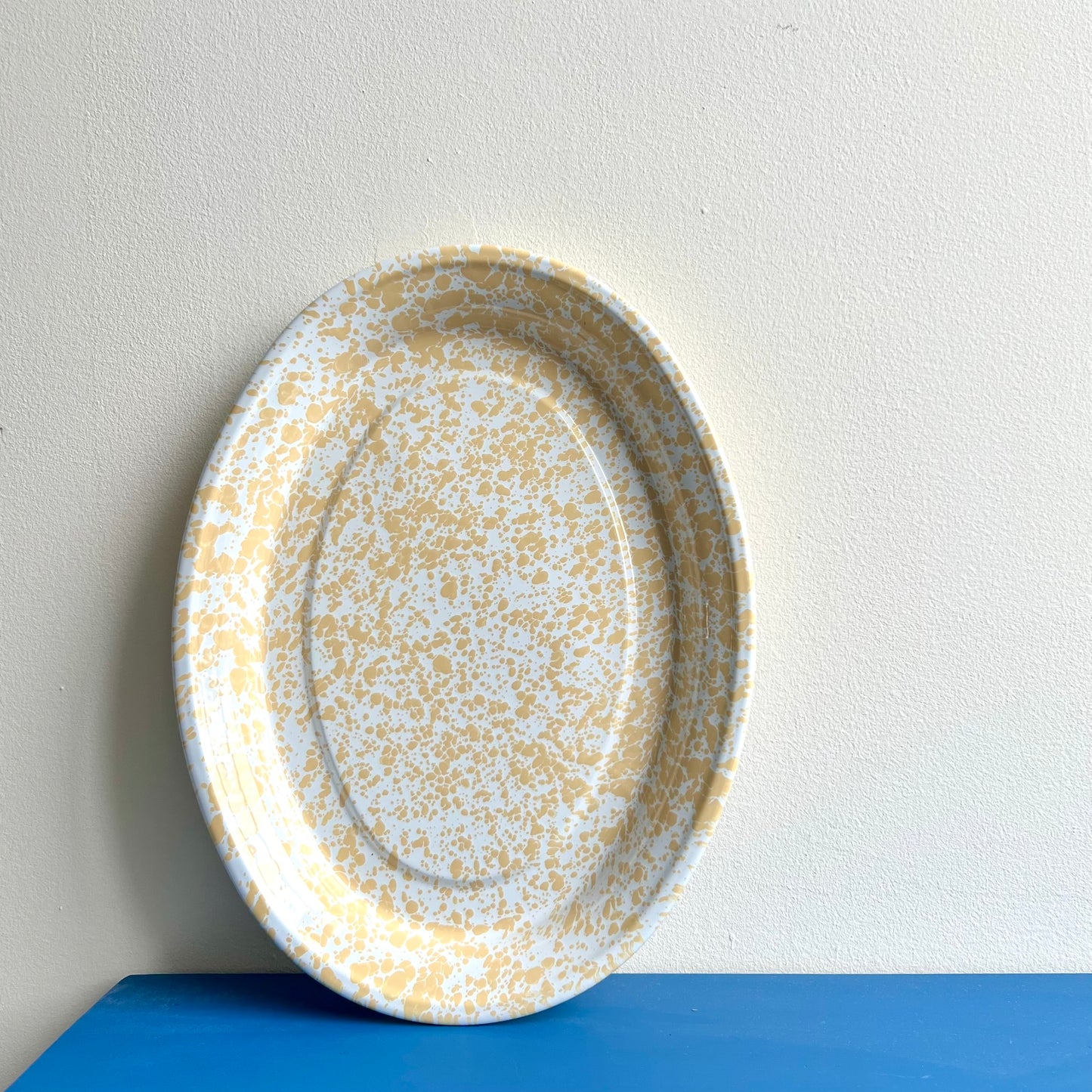 Enamel Splatterware Platter