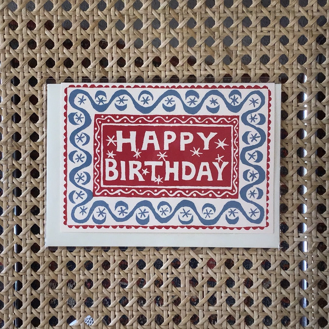 Happy Birthday Blue Red
