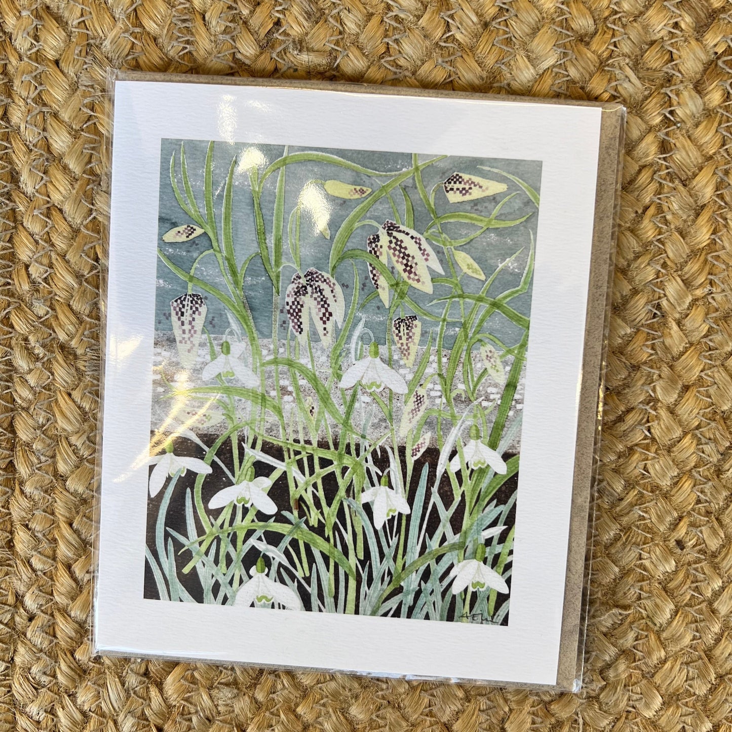 Fritillaries and Snowdrops Card