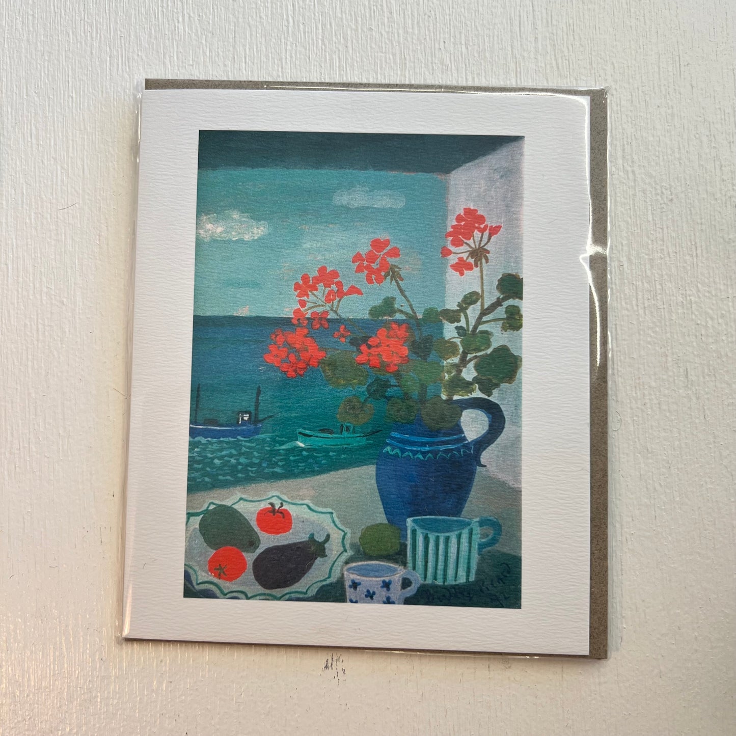Geranium Jug Card