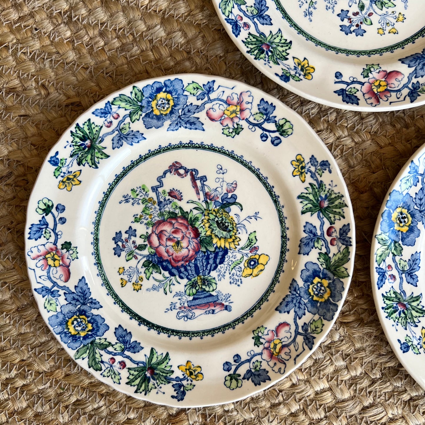 Vintage English Floral Plates
