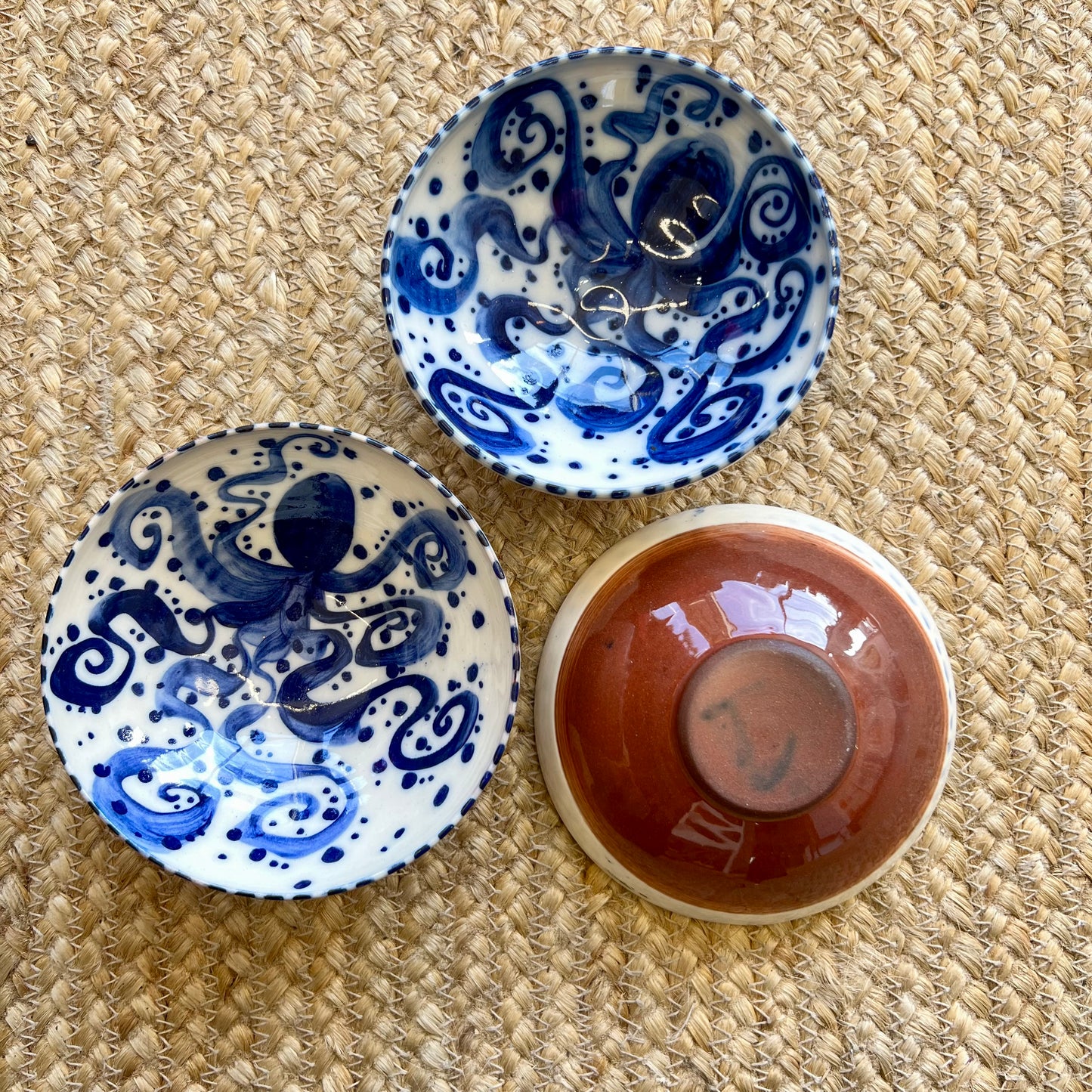 Greek Ceramic Octopus Bowl