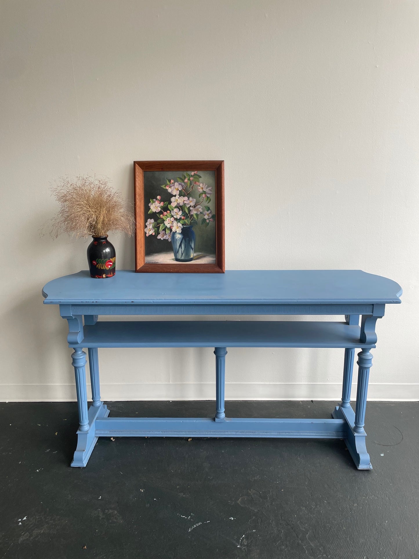 Vintage Painted Trestle Table