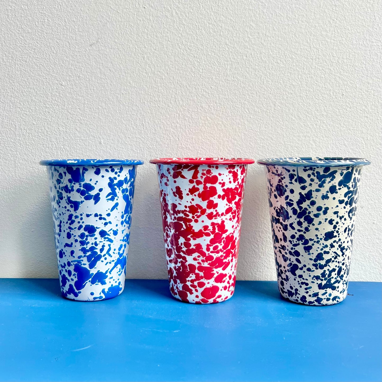 Enamel Splatterware Tumbler