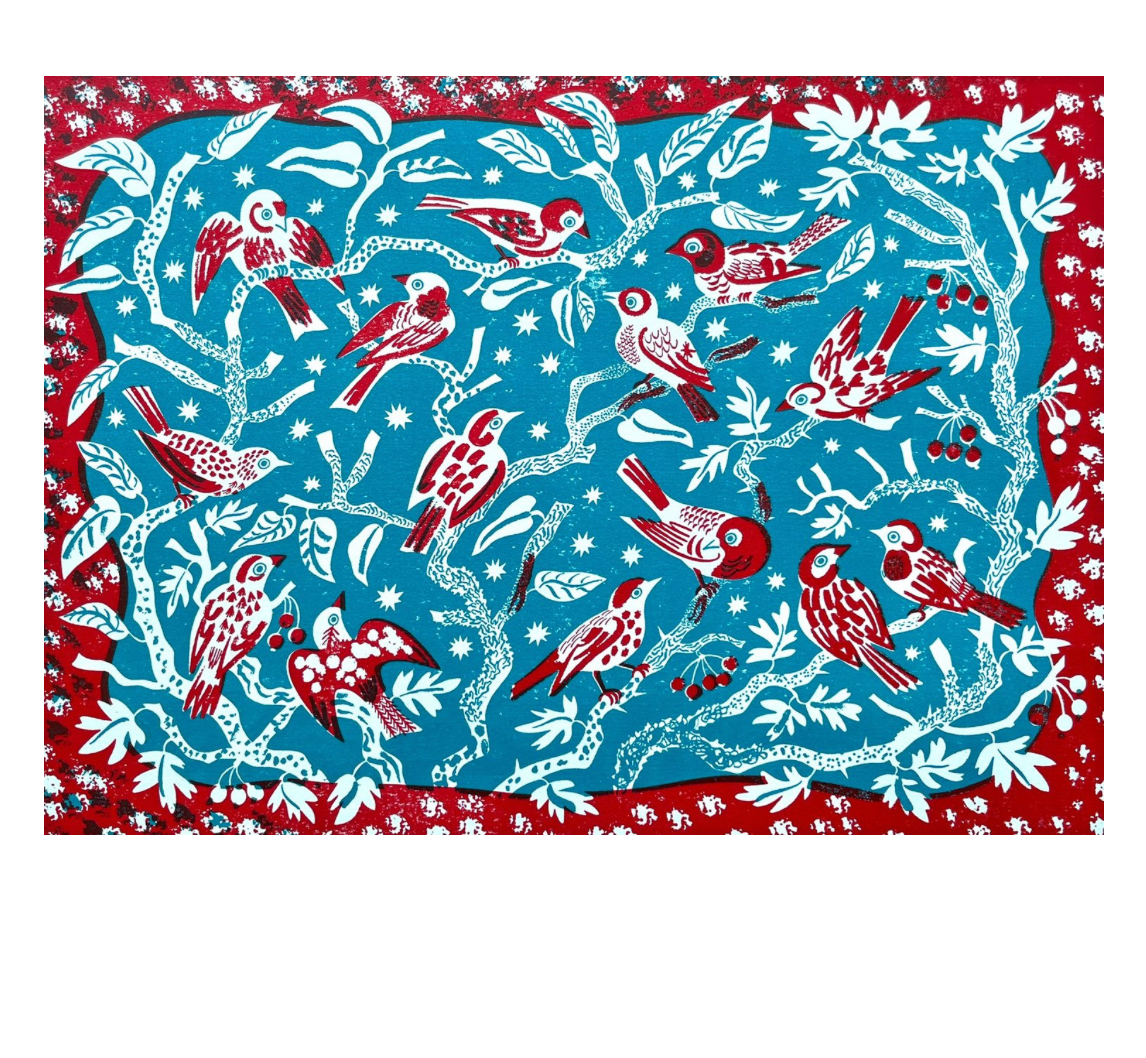 Stars and Finches Card