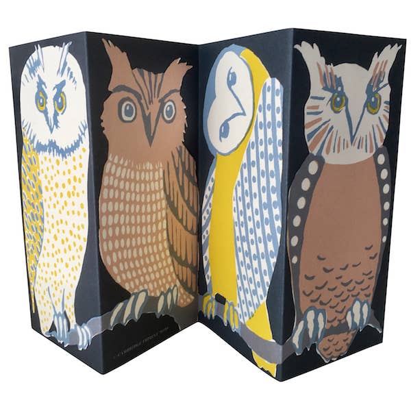 Wise Old Birds Concertine Card