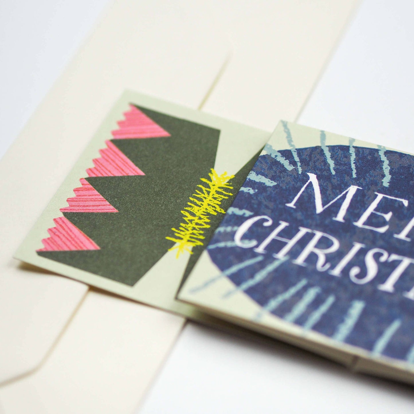 Blue Christmas Cracker Card