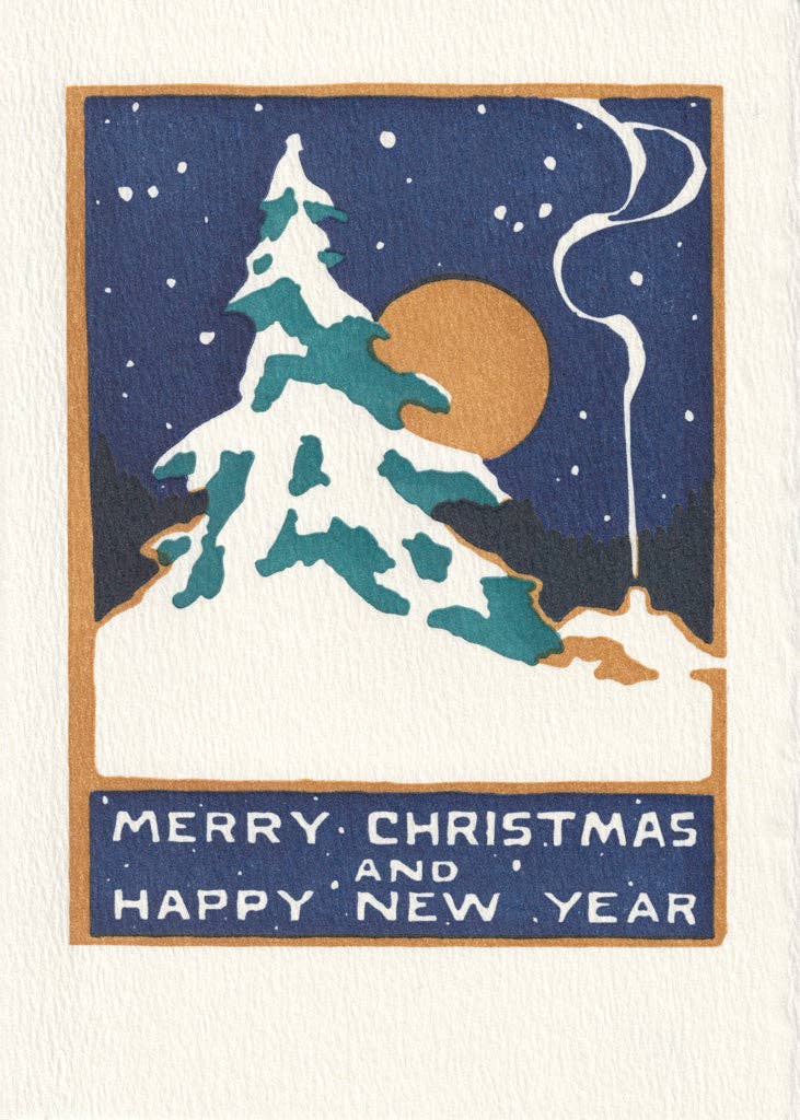 Winter Moonlight Holiday Card Set of Eight
