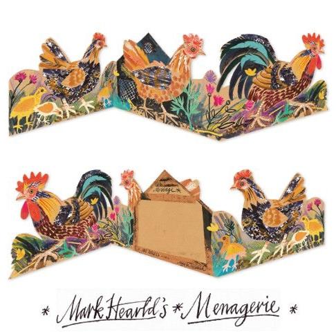 Chickens Collage Card