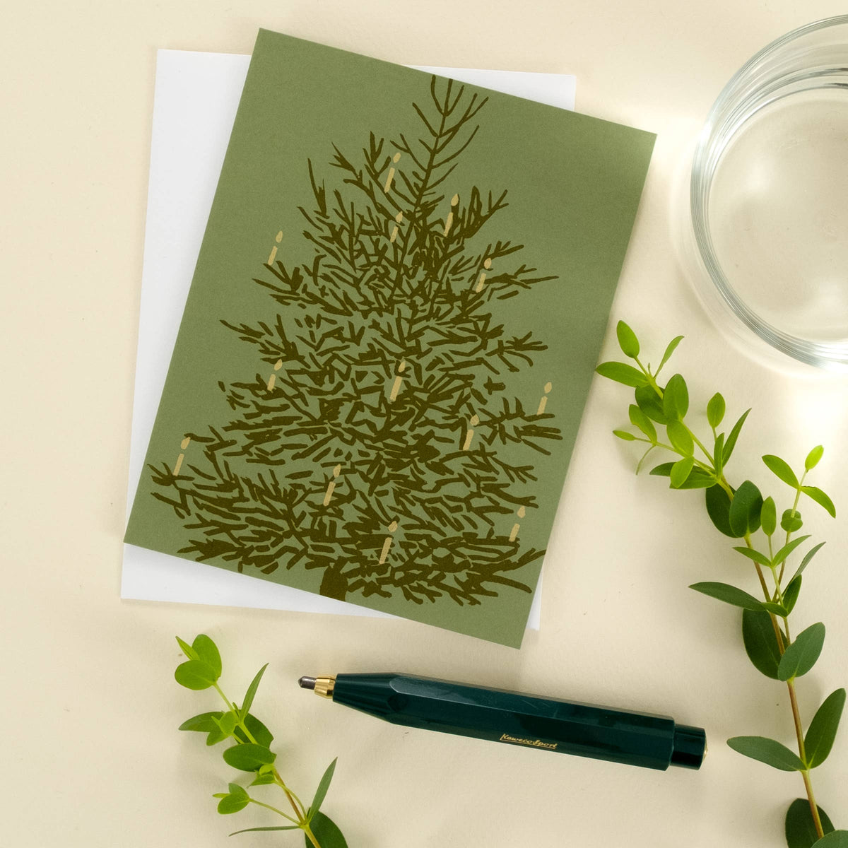 Christmas Tree Candle Card