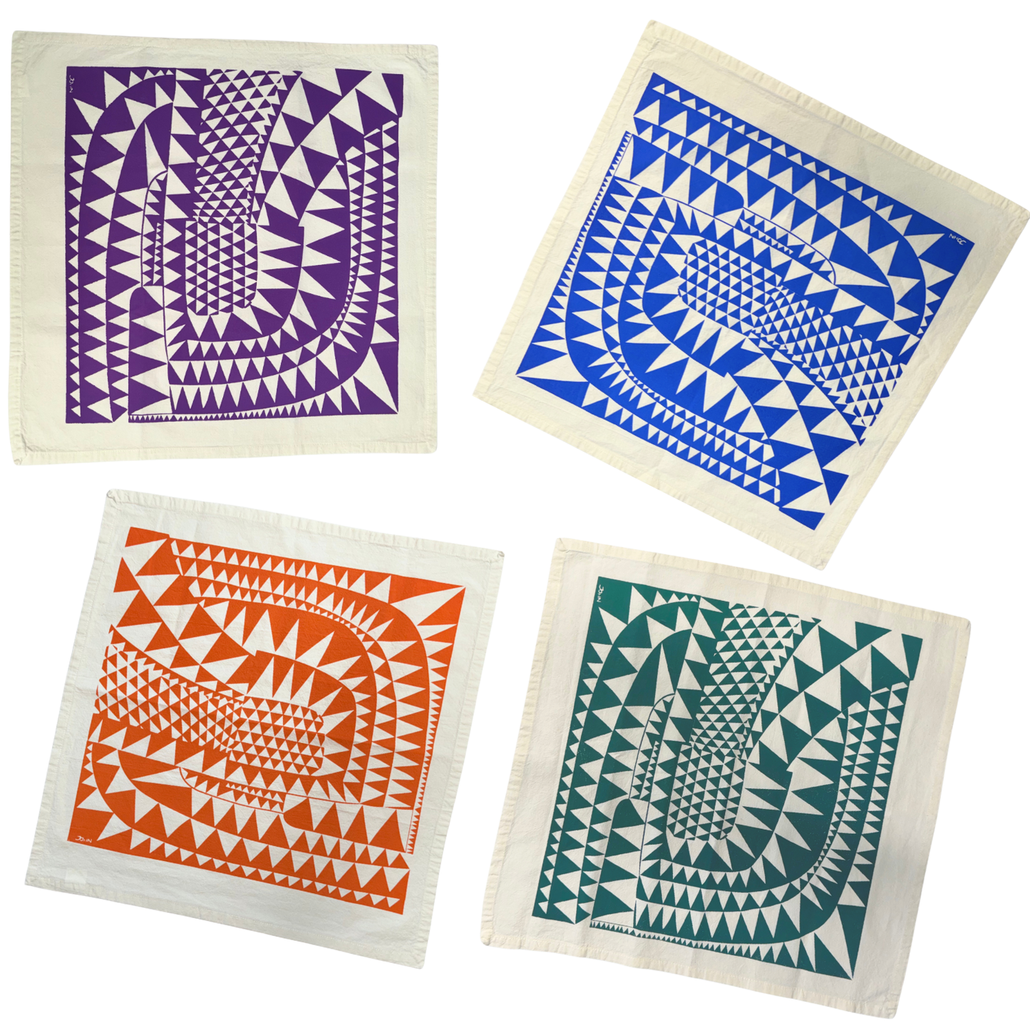 Dolphin Studio Triangle Napkins (4)