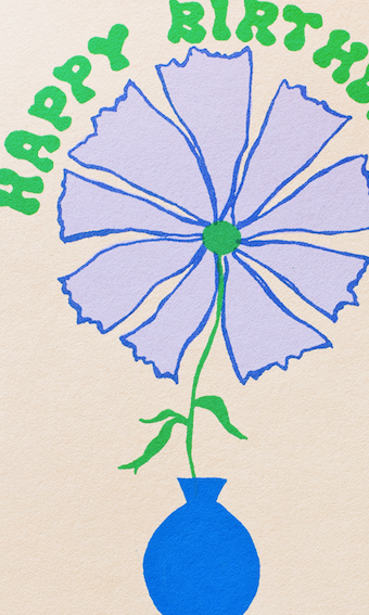 Birthday Flower Card