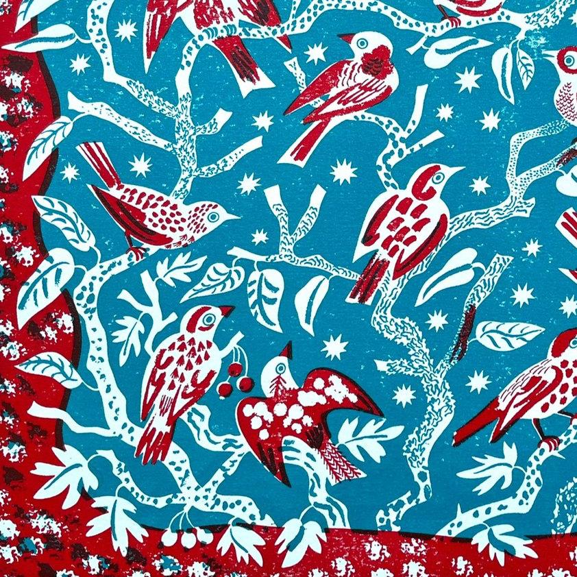 Stars and Finches Card