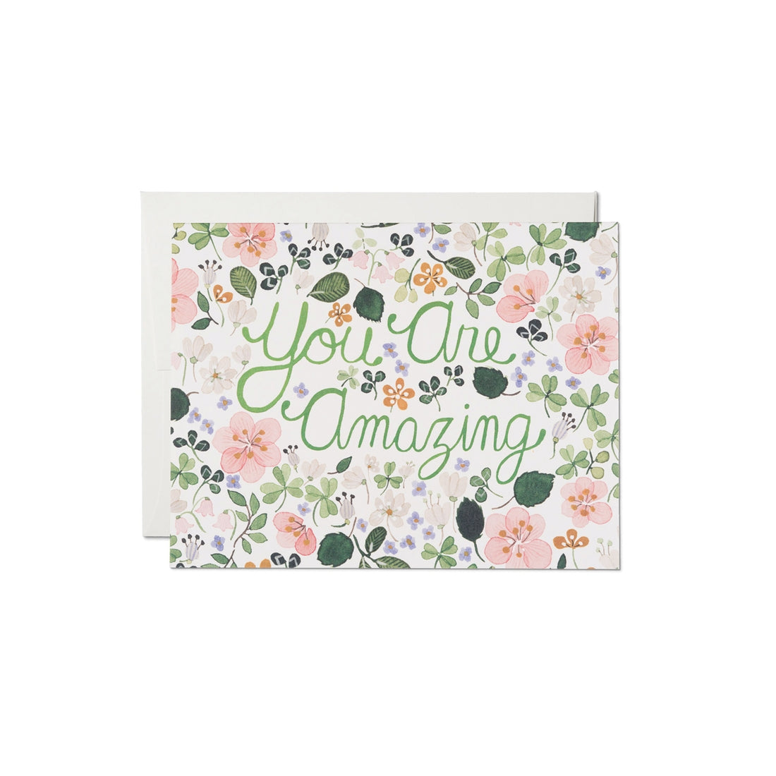 You Are Amazing Geranium Card
