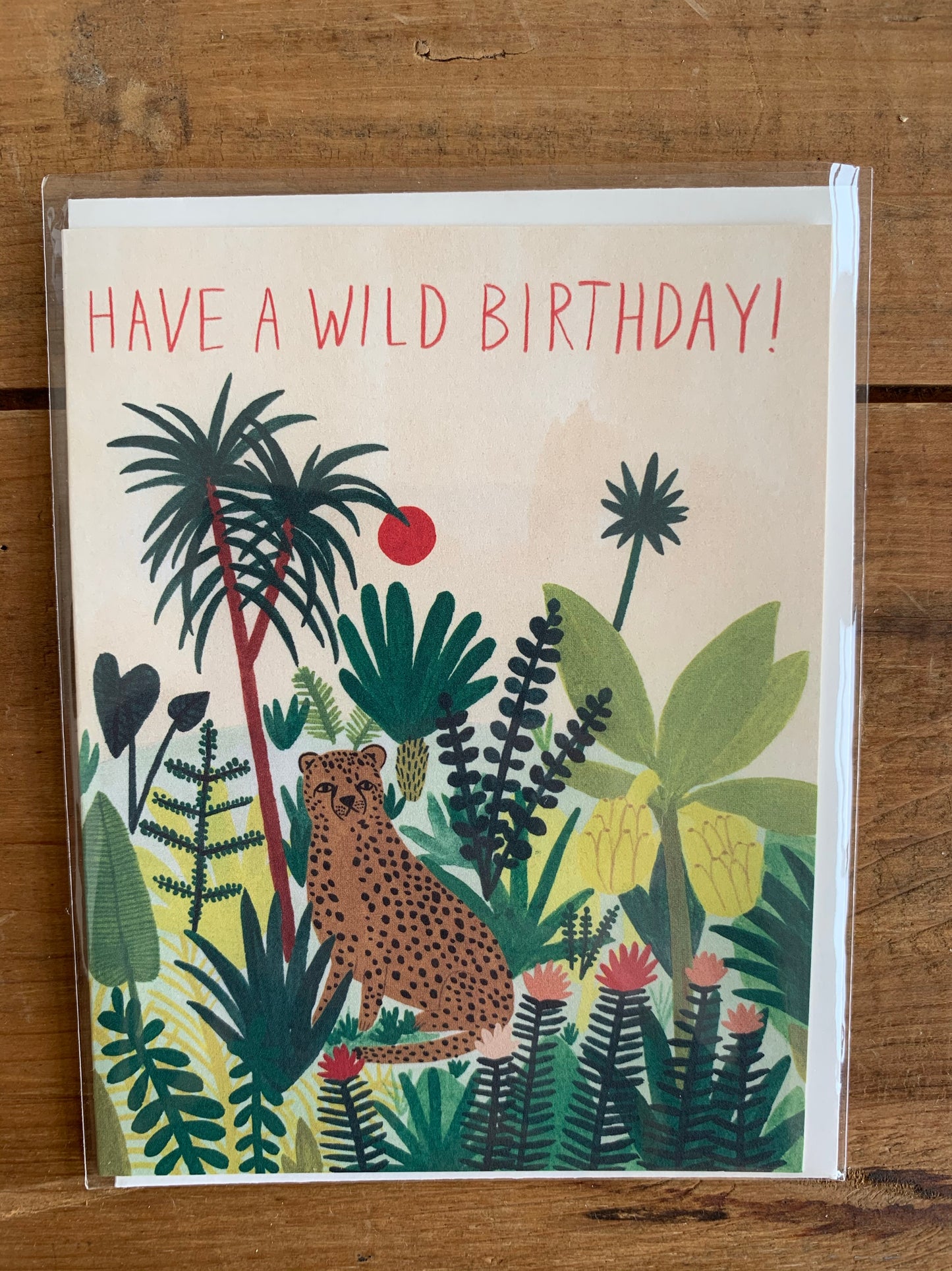 Cheetah Birthday Card
