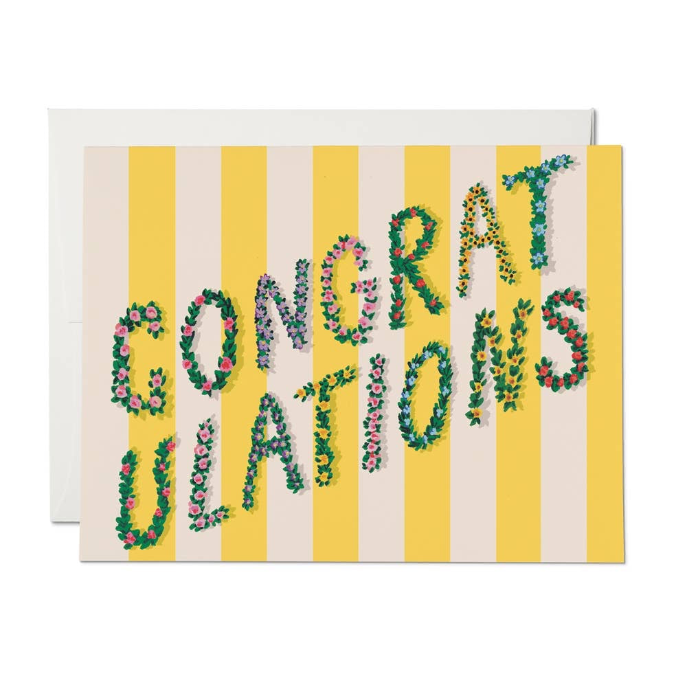 Congratulations Stripes Card