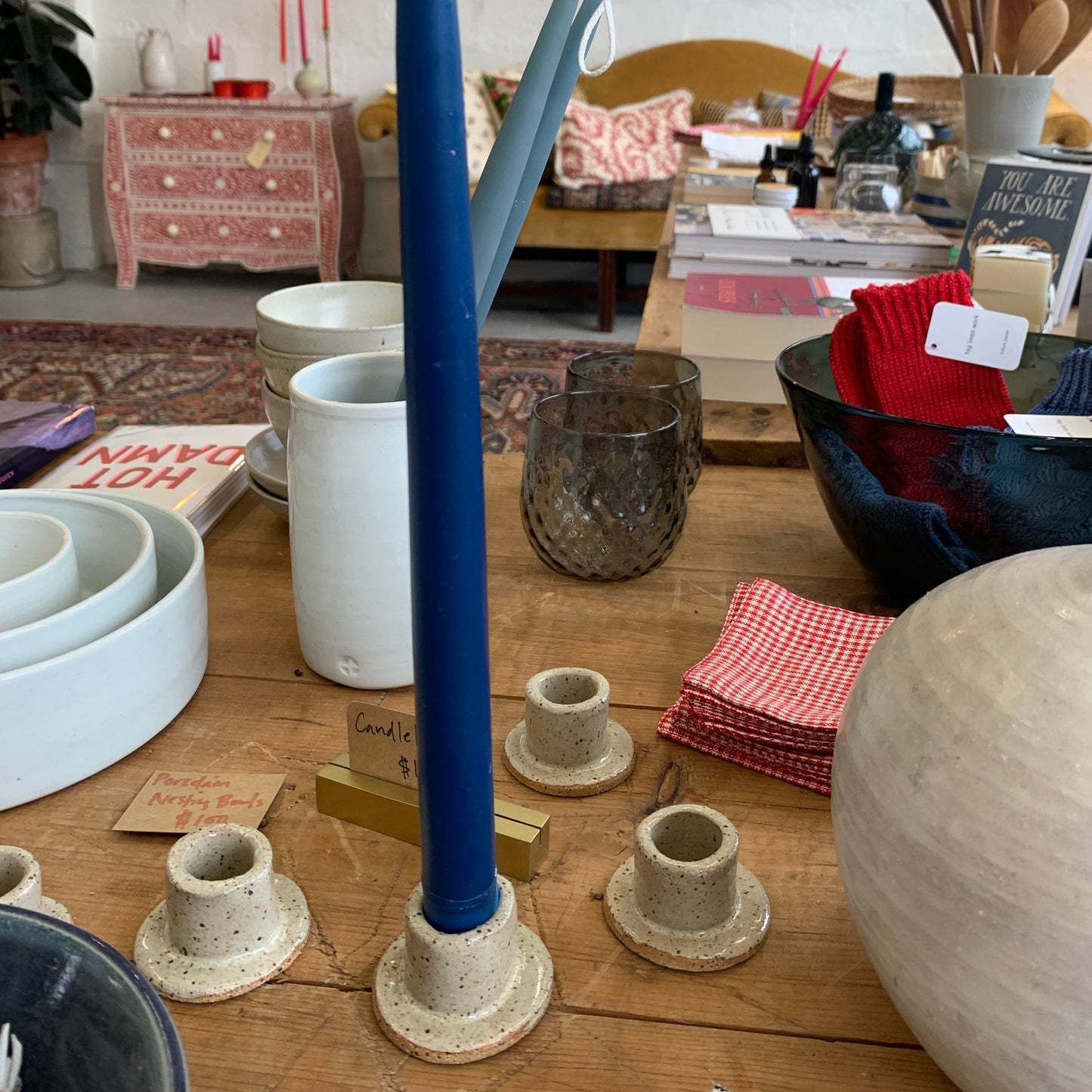 Ceramic Taper Candleholder