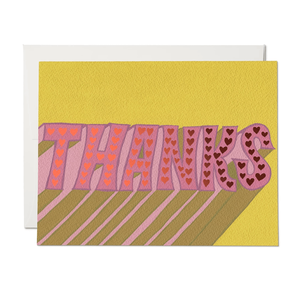 Thanks Hearts Card