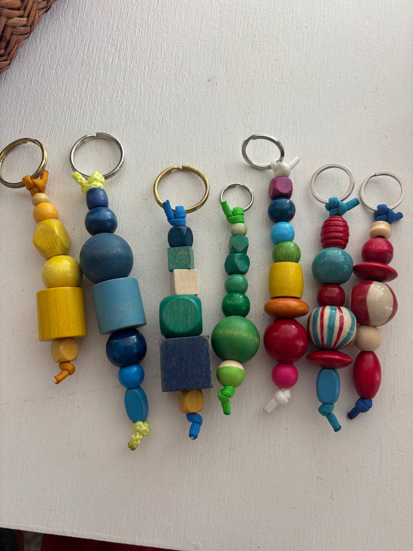 Vintage Beaded Keychains