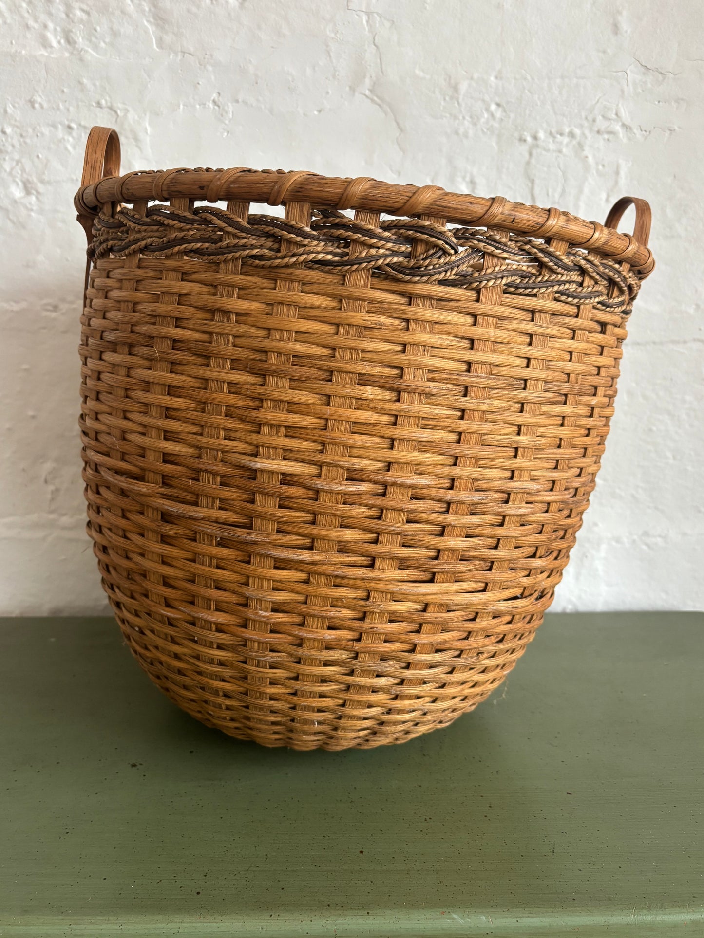 Vintage Handmaid Braided Basket