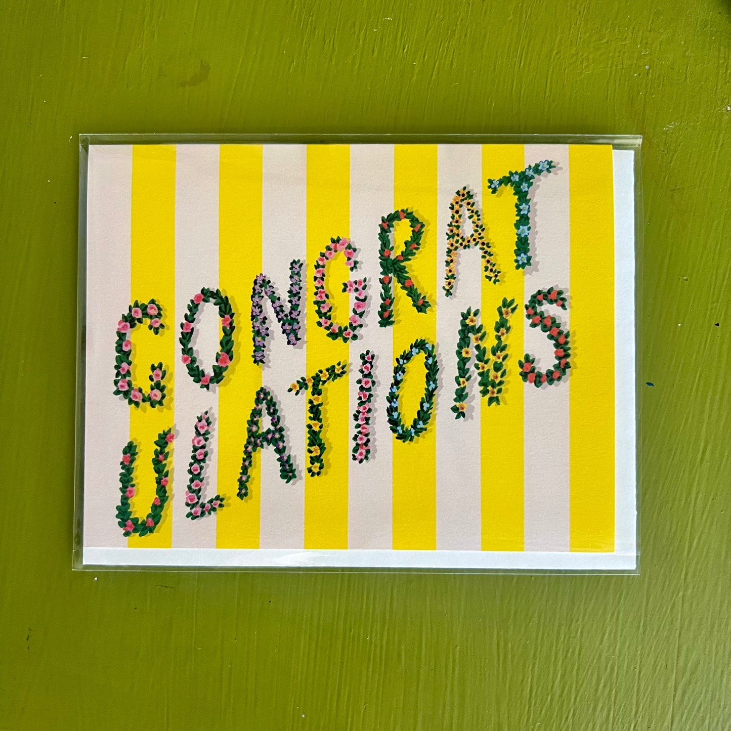 Congratulations Stripes Card