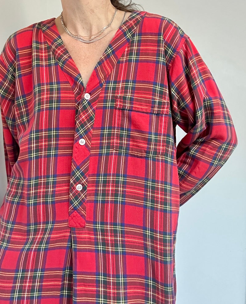 Vintage Plaid Nightgown