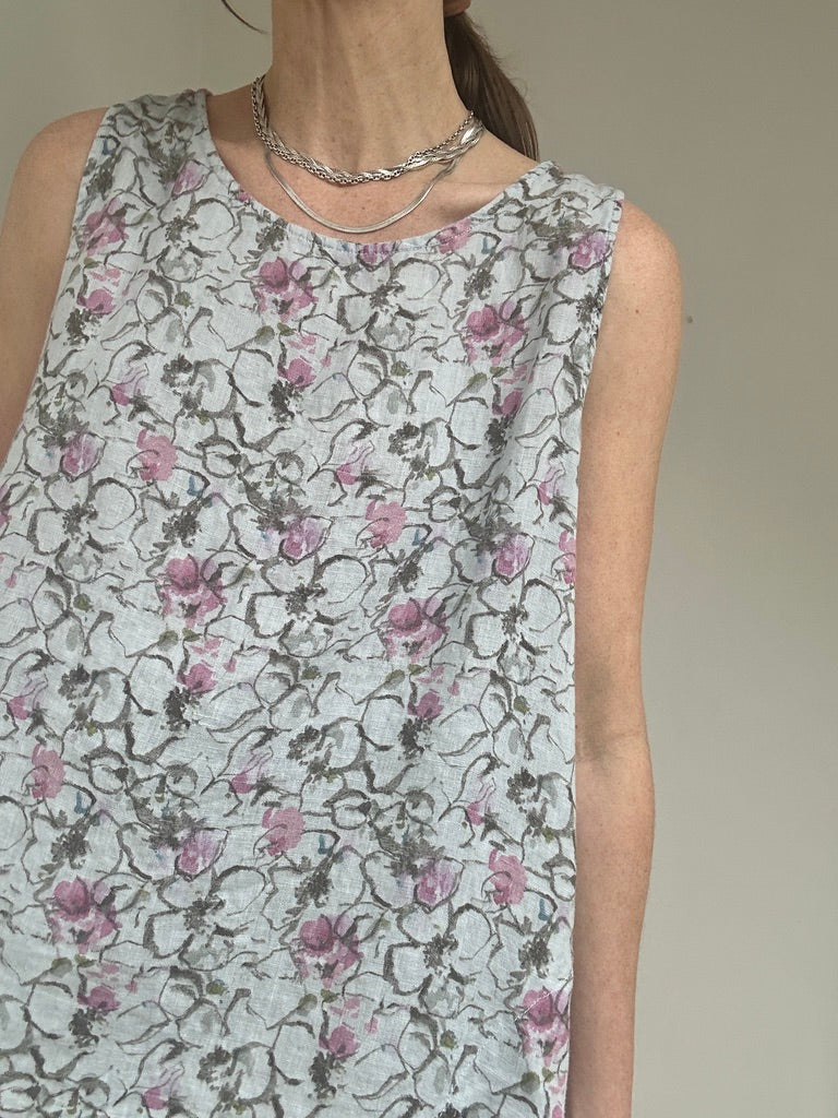 Vintage Floral Easy Dress