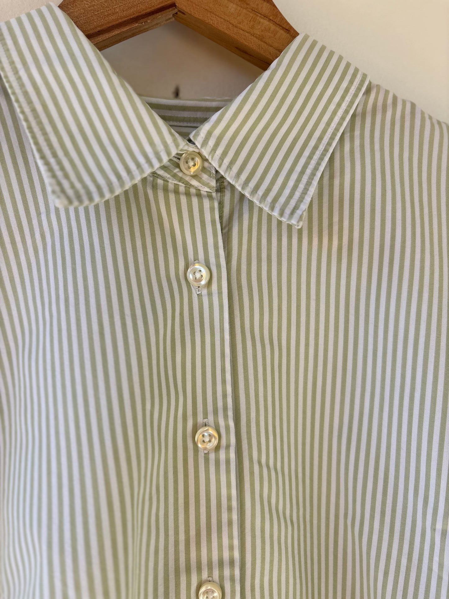 Vintage Green Stripe Buttondown