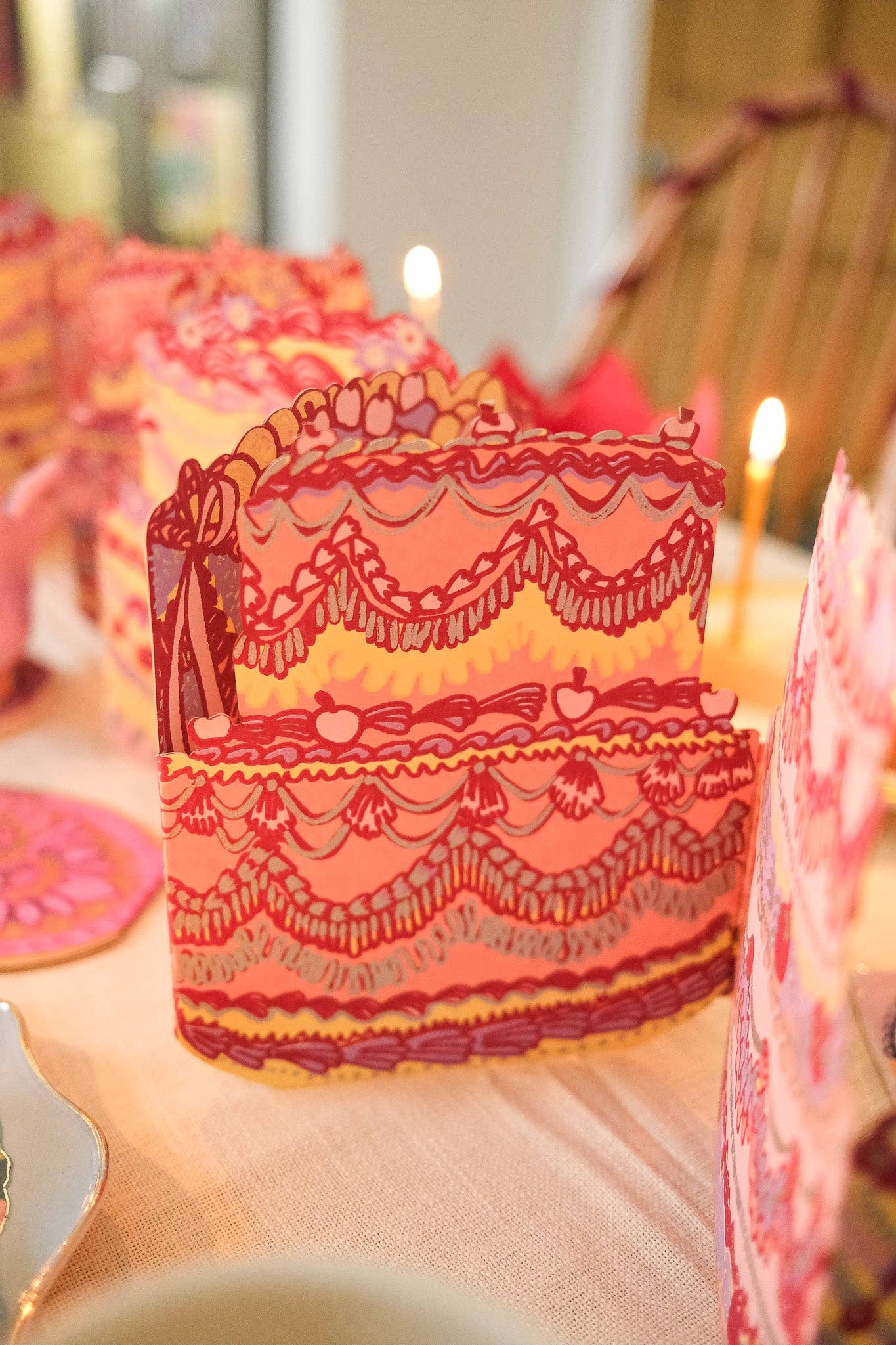 Birthday Cake Concertina Garland
