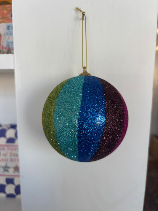 Large Rainbow Sparkle Bauble