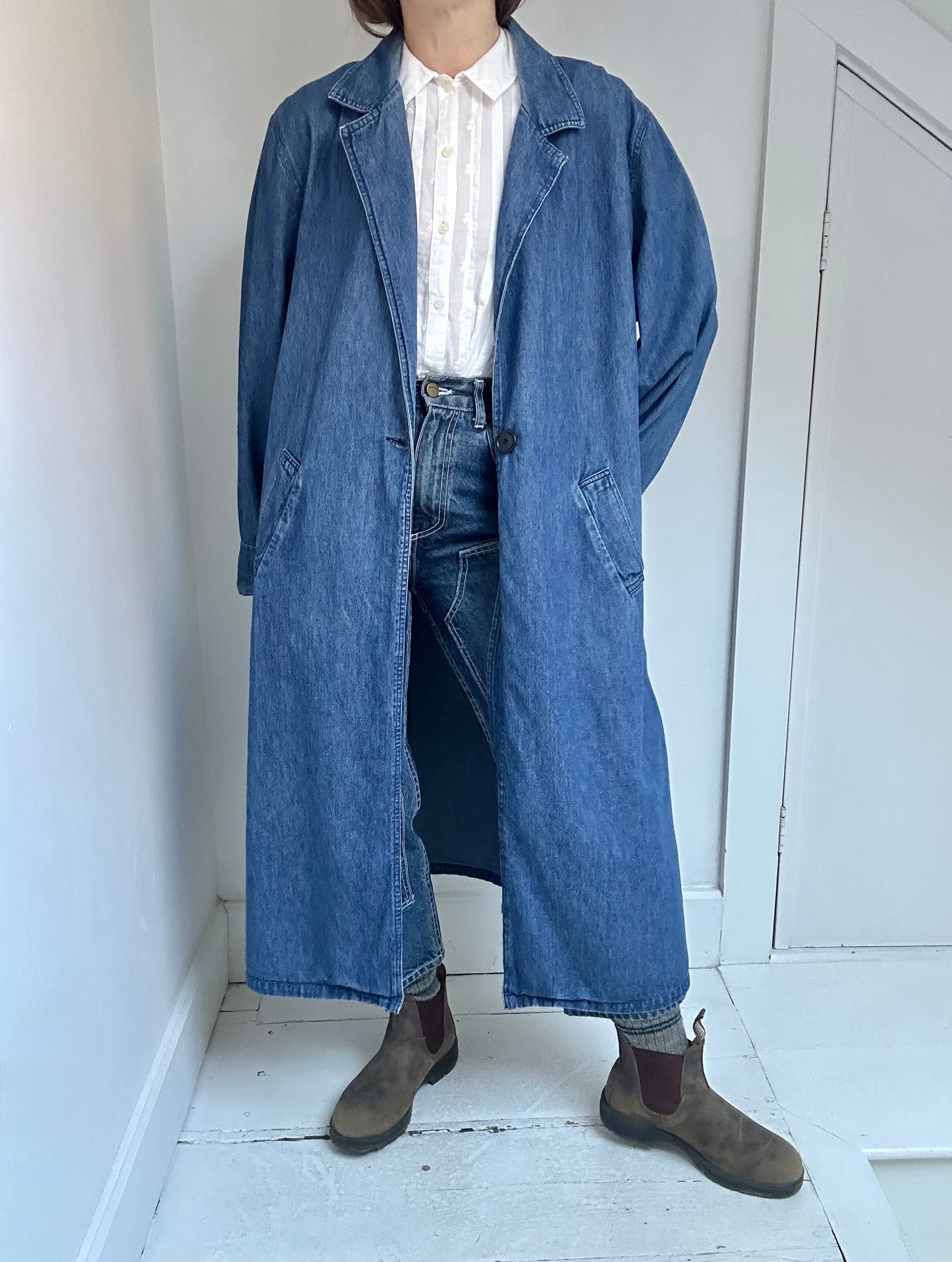 Vintage 90s Denim Duster