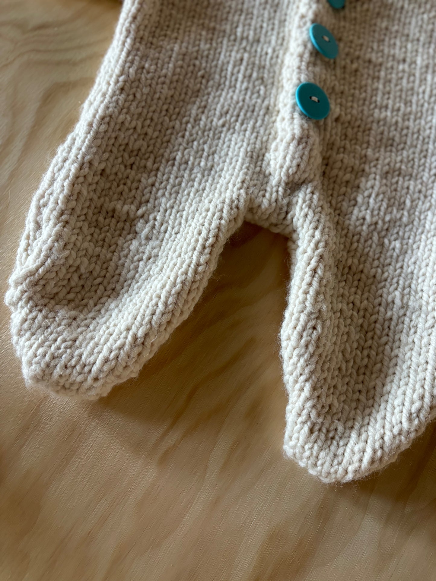 Vintage Handknit Baby Bunting