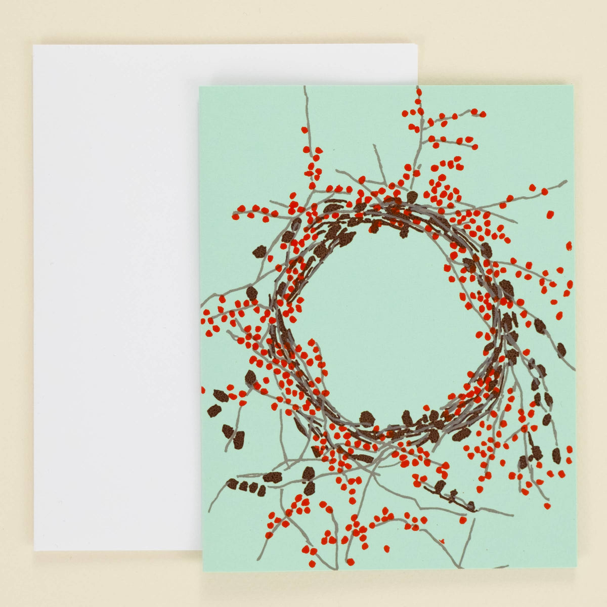 Winterberry Wreath Card
