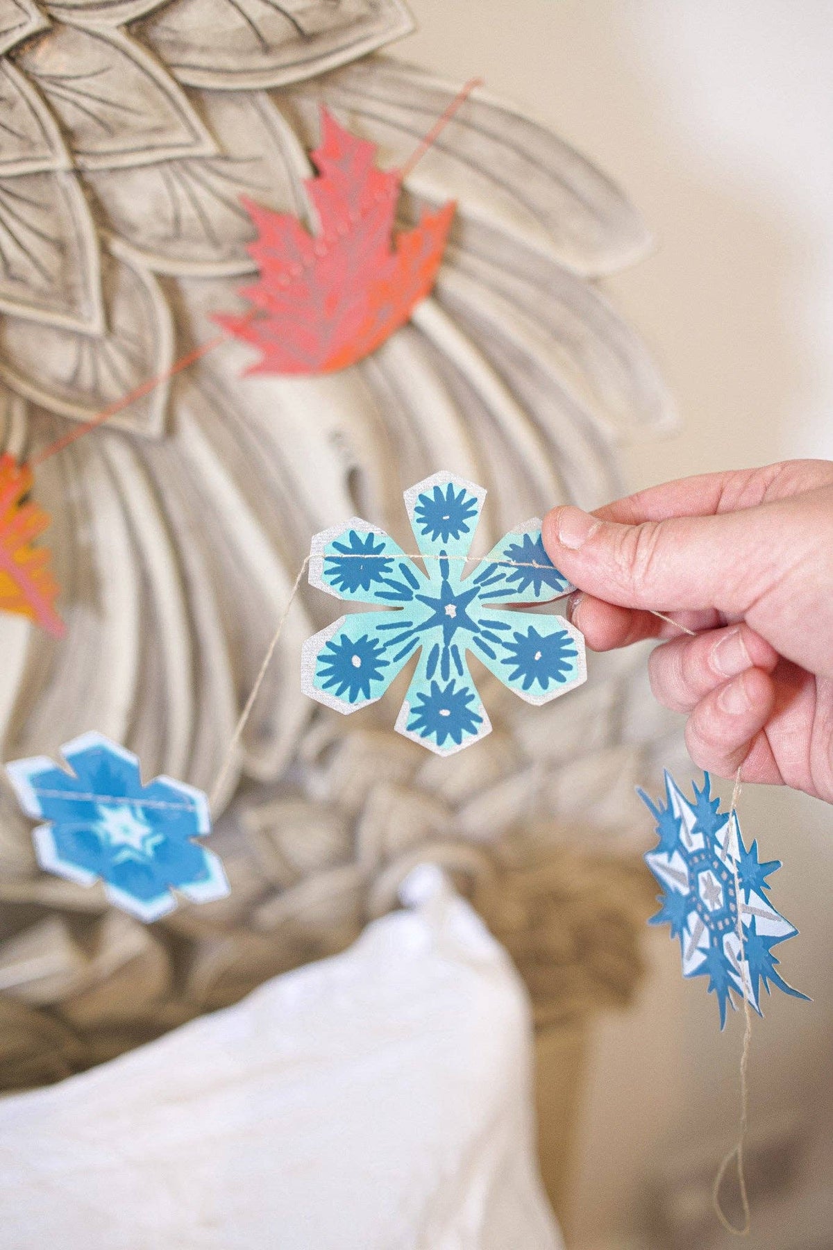 Snowflake Sewn Garland