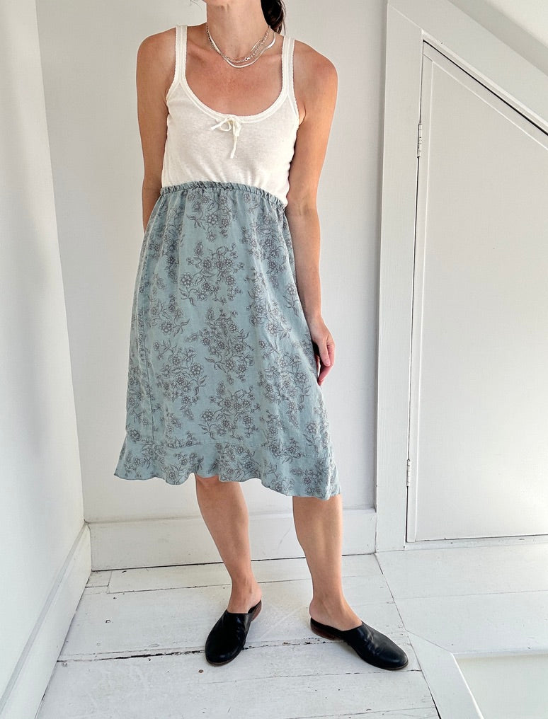 Vintage Floral Easy Skirt