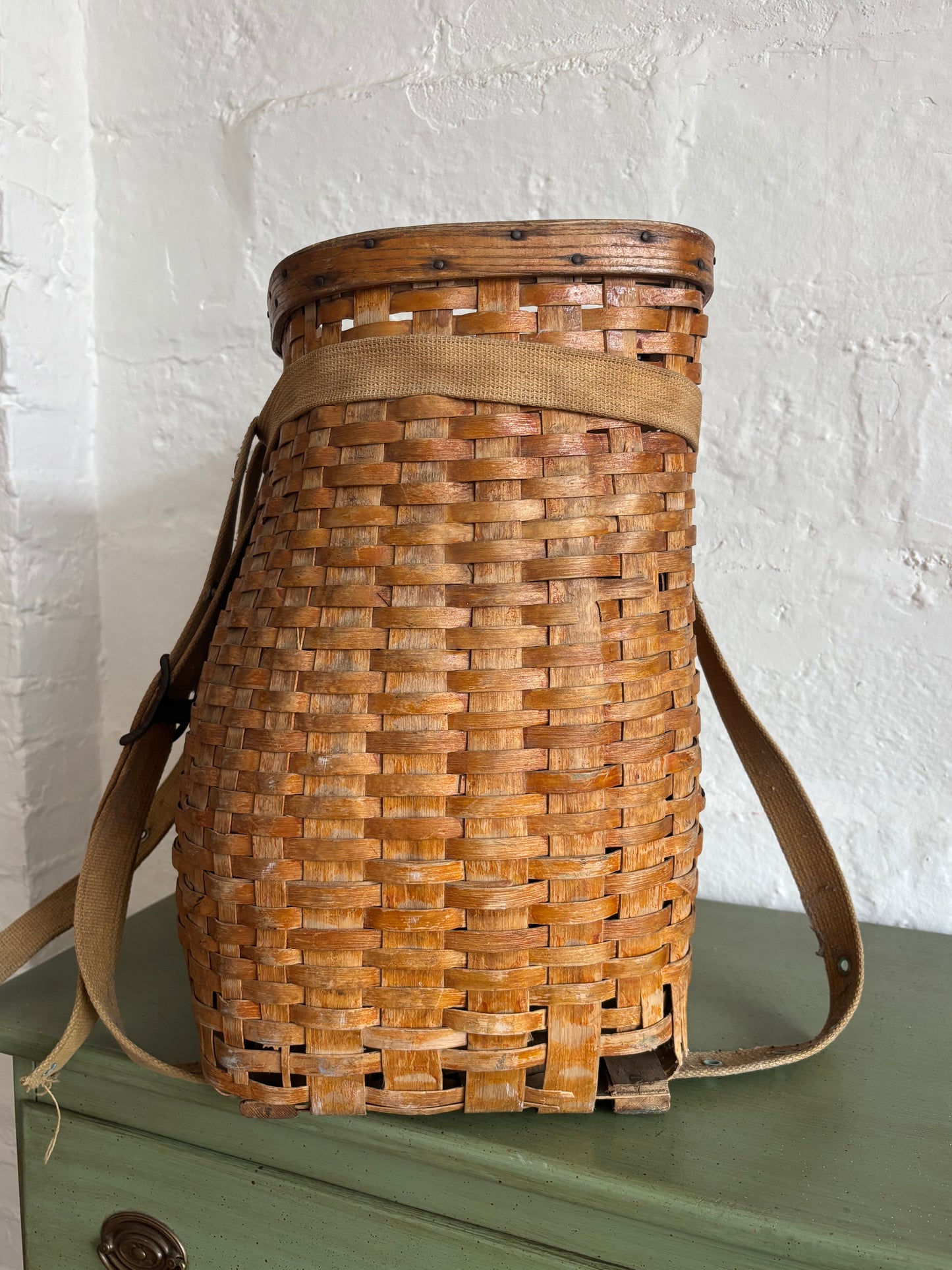 Antique Adirondack Pack Basket