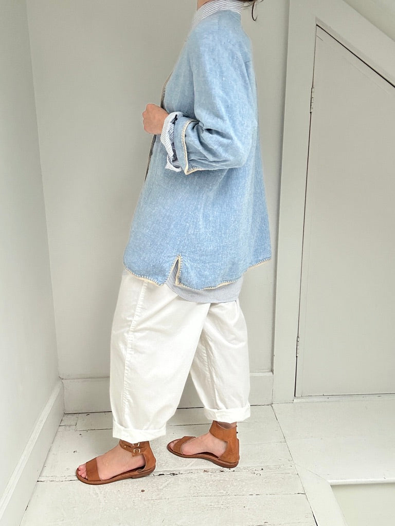 Vintage Chambray Linen Jacket