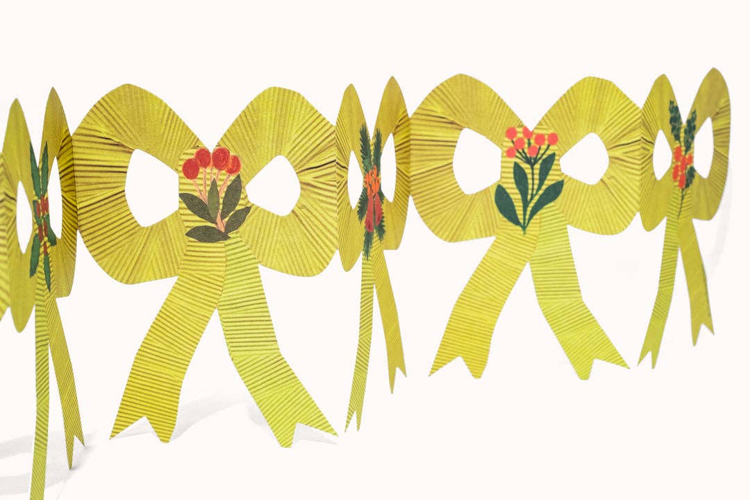 Christmas Bow Foldout Card